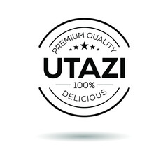 Obraz premium Creative (Utazi) logo, Utazi sticker, vector illustration.