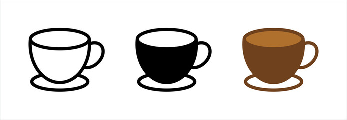 Cups icon, vector illustration.