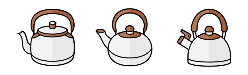 Kettle icon. Kettle symbol vector illustration. 