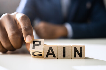 Pain Gain Concept Idea