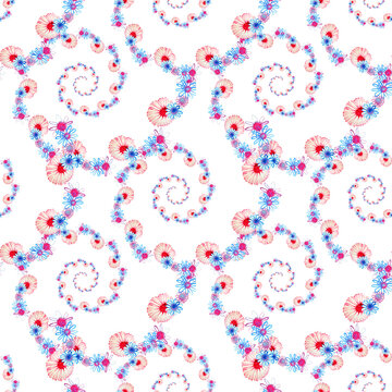 Pattern con frattali colorati