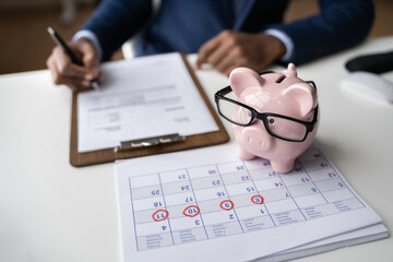 Piggybank Money Investment Schedule