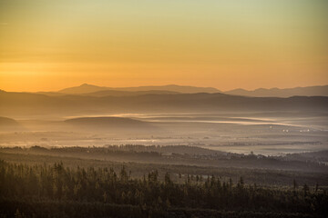 Fototapeta premium sunrise in the mountains