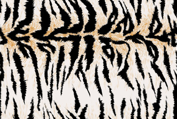 Seamless hand drawing zebra texture, tiger and zebra skin.