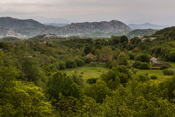 Fototapeta na wymiar Landscape of Lovcen national park, Montenegro