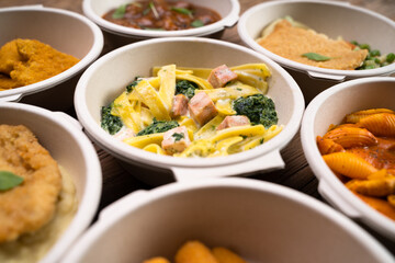 Healthy Food Delivery Box. Lunch Prep