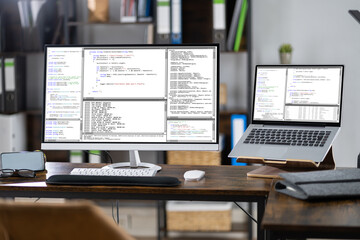 Program Code On Computer