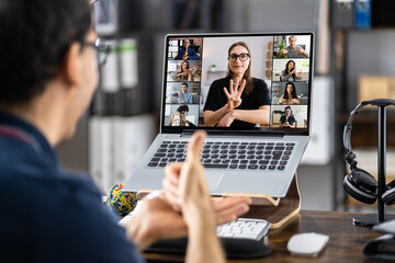 Video Conference Webinar Call