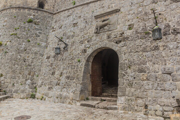 Fototapeta na wymiar Gate of an ancient settlement Stari Bar, Montenegro