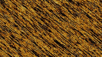 Golden texture with strong diagonal noise. Golden background. The rough surface is yellow.
