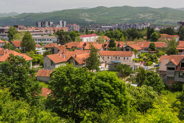 Fototapeta na wymiar Aerial view of Niksic, Montenegro