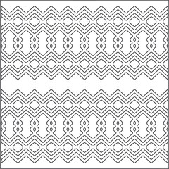 Abstract Geometric Pattern generative computational art illustration.Black and 
white pattern for wallpapers and backgrounds. line art.