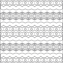 Abstract Geometric Pattern generative computational art illustration.Black and 
white pattern for wallpapers and backgrounds. line art.