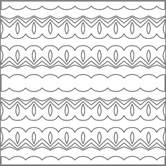 Abstract Geometric Pattern generative computational art illustration.Black and 
white pattern for wallpapers and backgrounds. line art.