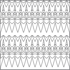 Abstract Geometric Pattern generative computational art illustration.Black and 
white pattern for wallpapers and backgrounds. line art.
