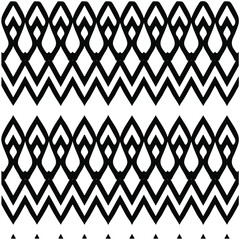 Seamless ethnic pattern.Abstract Geometric Pattern generative computational art illustration.Black and 
white pattern for wallpapers and backgrounds. 
