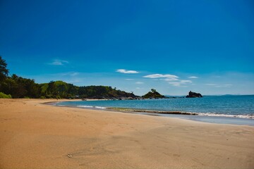 Trails along the beach in Goa
