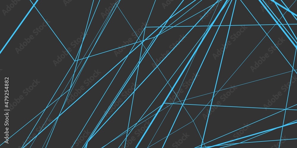 Poster abstract rendering of colored lines on a gray background.