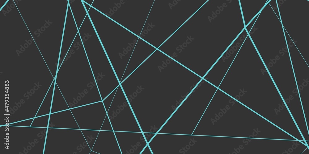 Poster abstract rendering of colored lines on a gray background.