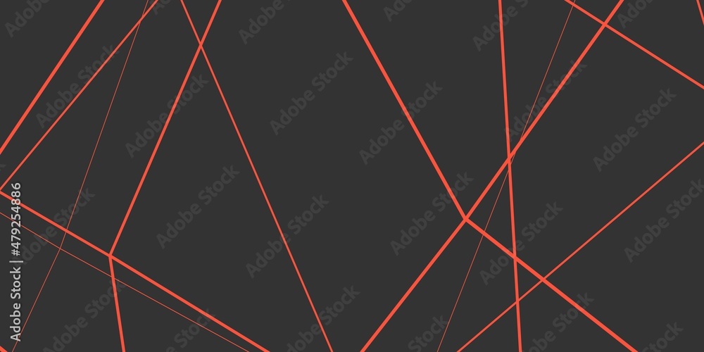 Poster abstract rendering of colored lines on a gray background.