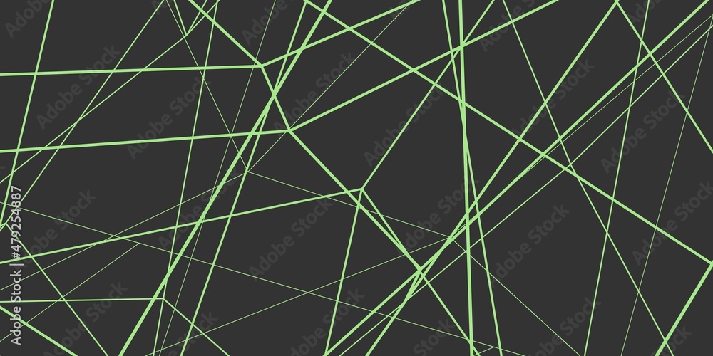 Poster abstract rendering of colored lines on a gray background.