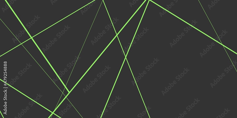 Poster abstract rendering of colored lines on a gray background.