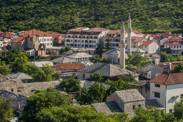 Fototapeta na wymiar Aerial view of Mostar. Bosnia and Herzegovina