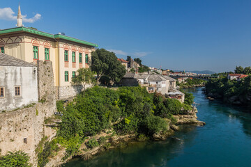 Neretva river in Mostar, Bosnia and Herzegovina