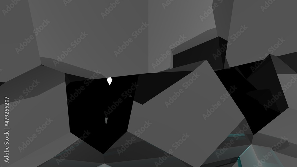 Poster abstract gray background from lines and polygons.