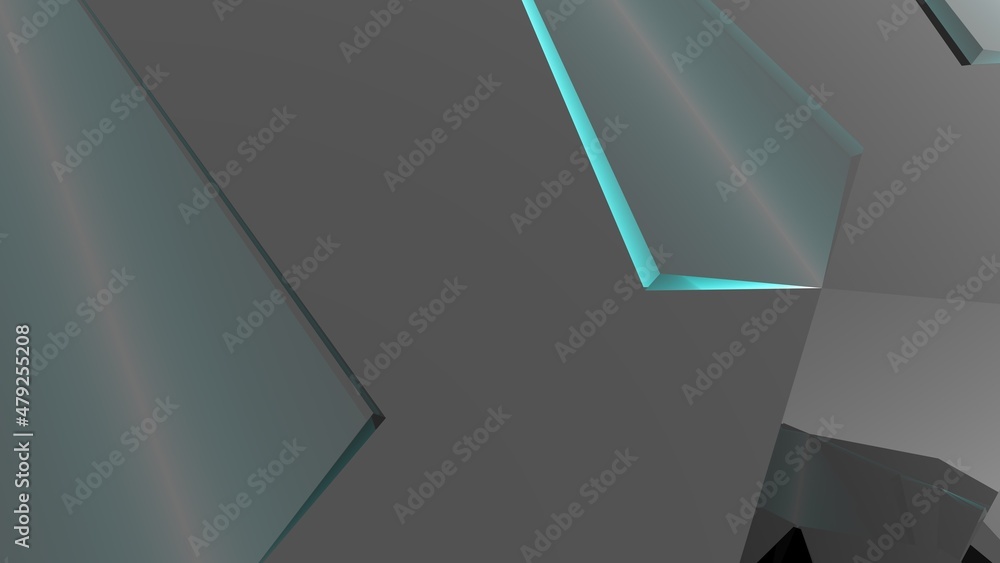 Poster abstract gray background from lines and polygons.
