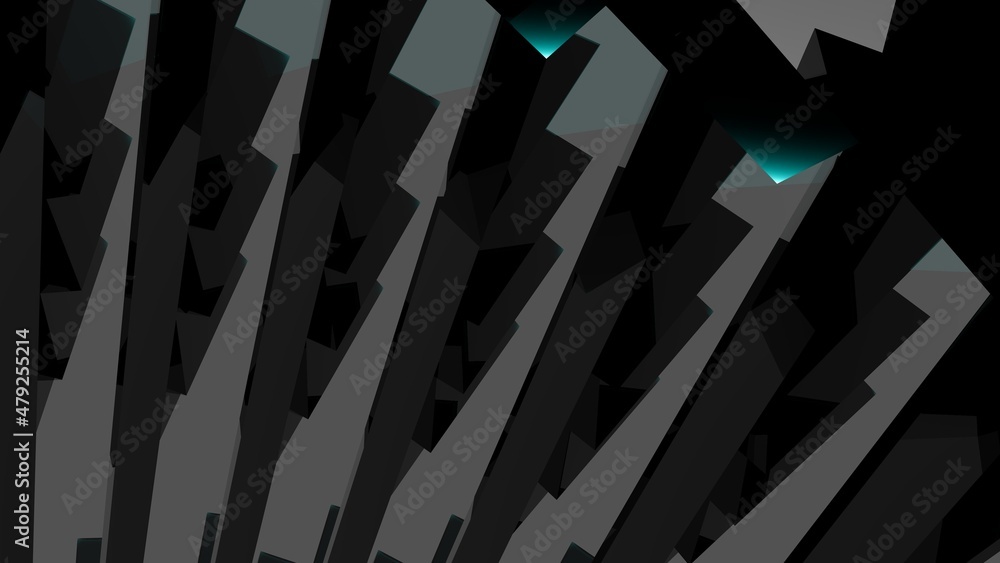 Poster abstract gray background from lines and polygons.