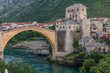 Cercles muraux Stari Most Stari most (vieux pont) à Mostar. Bosnie Herzégovine