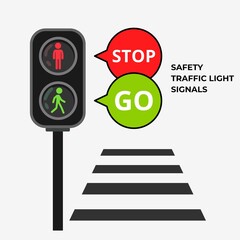 Safety Traffic Light Signals for Pedestrian 