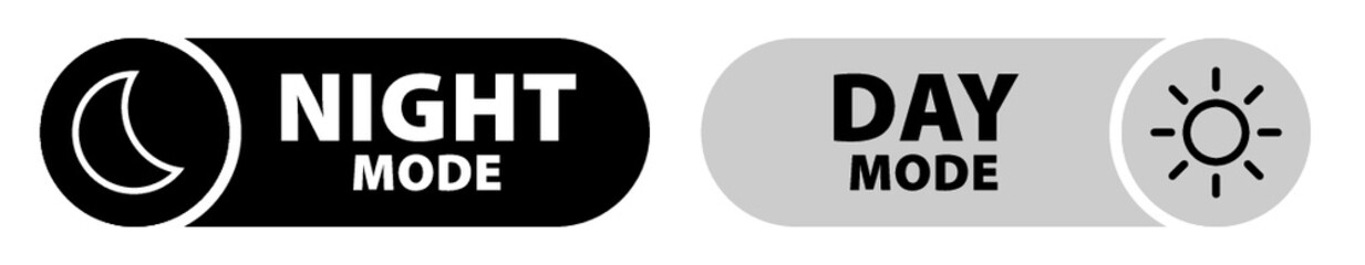 Dark mode switch icon. Light and dark icon. Vector day night switch. Day and night mode gadget application.