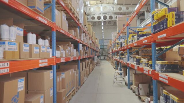 Large modern warehouse, large bright warehouse