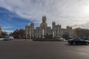 Fototapeta na wymiar Palácio de Cibeles, Madrid, Espanha.