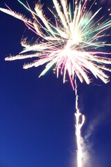 fireworks in the night sky