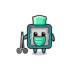 surgeon processor mascot character