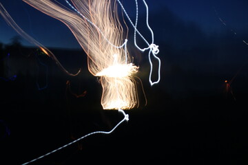 abstract light in the dark