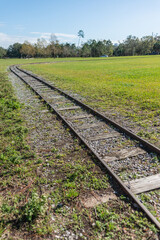 Fototapeta premium railway tracks in the countryside