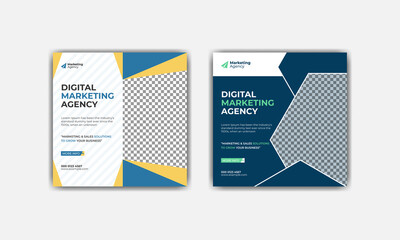 
Digital marketing agency and corporate business social media post