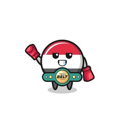 yemen flag boxer mascot character