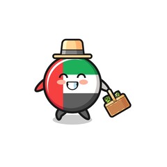 uae flag herbalist character searching a herbal