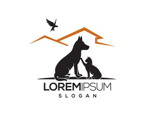 Naklejka premium abstract, animals, care, cartoon, cat, dog, duck, feed, goose, horse, hospital, kitten, kitty, love, pet, Pet Food, puppy, shelter, adorable, animal, cat, character, couple, cute, design, dog, downl