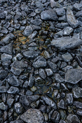 Stream of Water In Gravel Wash