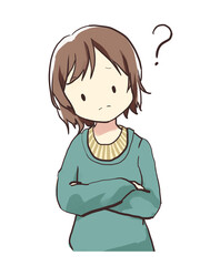 かわいい女性のイラスト