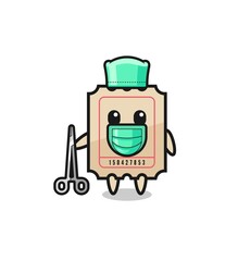 surgeon ticket mascot character