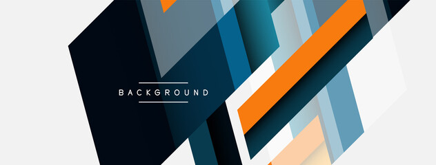 Vector background. Abstract overlapping color lines design with shadow effects. Illustration for wallpaper banner background or landing page