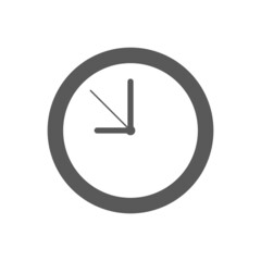 vector icon clock on white background