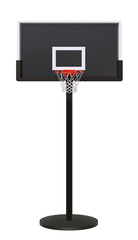 Basketball hoop on white background.3d render